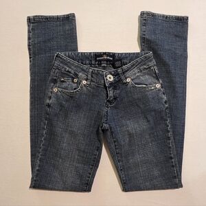 Duchesse Jeans Vintage Y2K Straight Leg Low Rise Distressed Denim